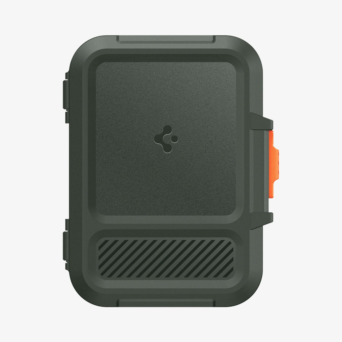 AFA08528 - MagSafe Card Holder Lock Fit (MagFit) in Military Green showing the front