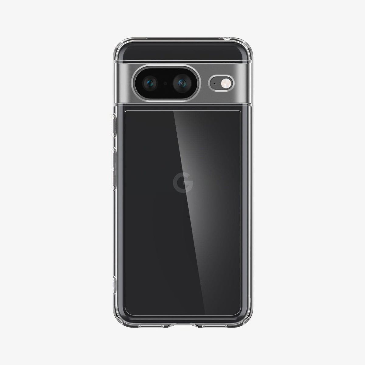 ACS06278 - Pixel 8 Case Ultra Hybrid in crystal clear showing the back