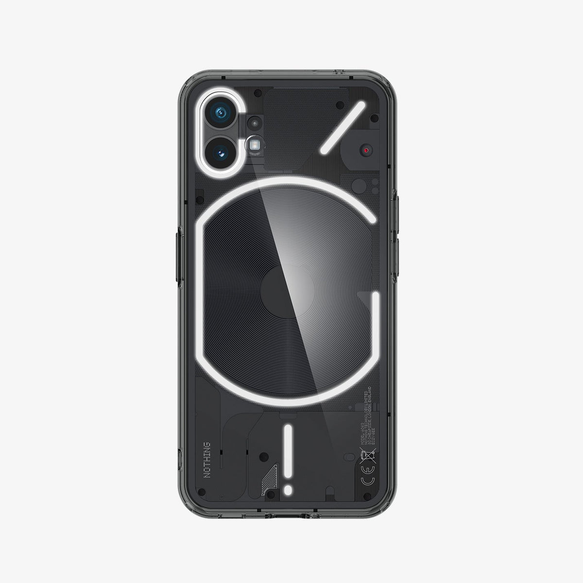 ACS05422 - Nothing Phone 1 Case Ultra Hybrid showing the back