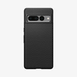 ACS04723 - Pixel 7 Pro Case Liquid Air in matte black showing the back