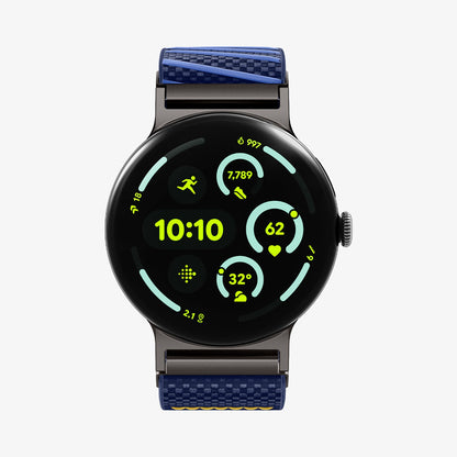 AMP11812 - Pixel Watch 5 (41mm) Lite Fit X Blueberry Navy showing the font