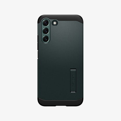 ACS04522 - Galaxy S22 Plus 5G Case Tough Armor in abyss green showing the back