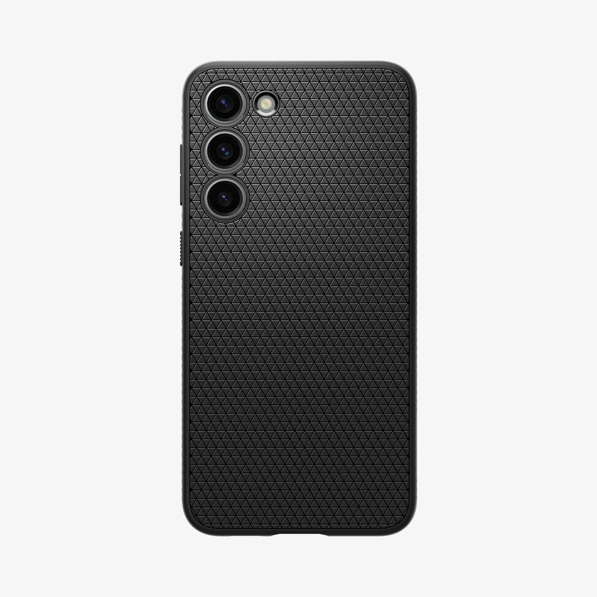 ACS05666 - Galaxy S23 Plus Case Liquid Air in matte black showing the back