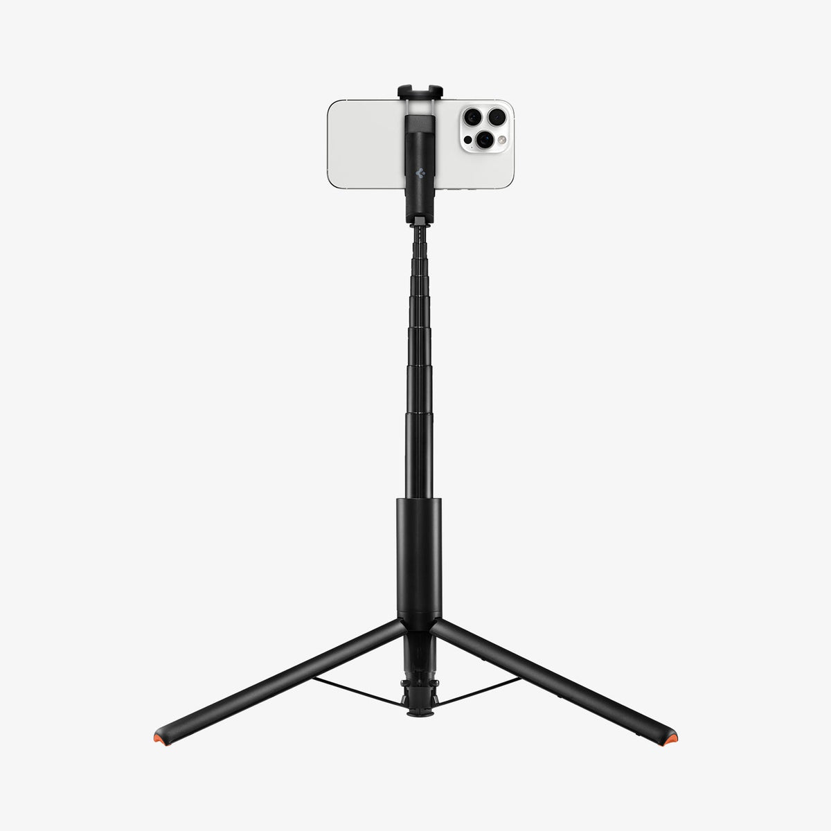 AMP09336 - Tripod Selfie Stick S541W in Black showing the back of the device attached to the tripod