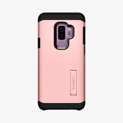 593CS22934 - Galaxy S9 Plus Tough Armor Case in rose gold showing the back