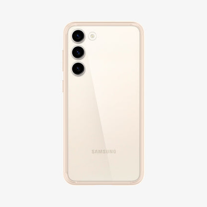 ACS06086 - Galaxy S23 Case Ultra Hybrid in sand beige showing the back