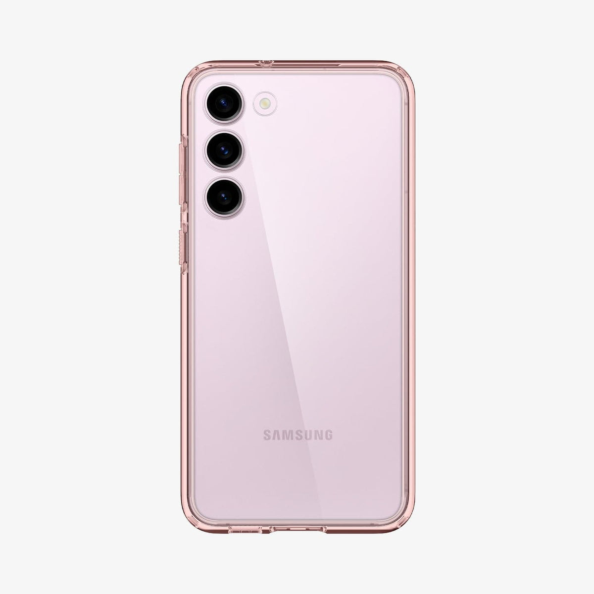 ACS06087 - Galaxy S23 Case Ultra Hybrid in rose crystal showing the back