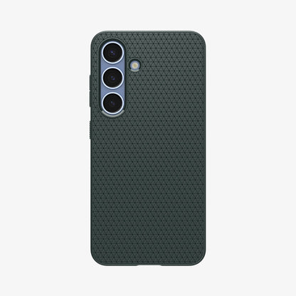 ACS09001 - Galaxy S25 Case Liquid Air in Abyss Green showing the back