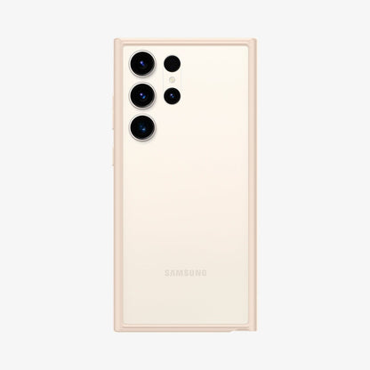 ACS06078 - Galaxy S23 Ultra Case Ultra Hybrid in sand beige showing the back