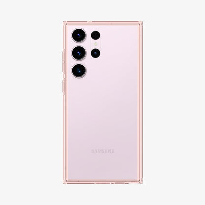 ACS06079 - Galaxy S23 Ultra Case Ultra Hybrid in rose crystal showing the back
