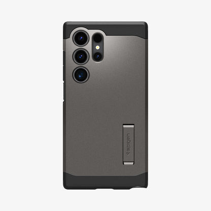 ACS07301 - Galaxy S24 Ultra Case Tough Armor in Gunmetal showing the back